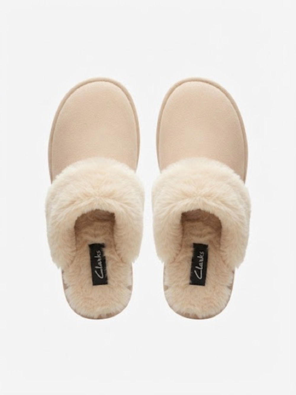 Clarks Cozy Faux Fur Scuff Slippers 🤎✨ Sz 9